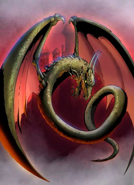 Ilustración de la baraja dragon